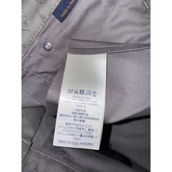 Louis Vuitton DL0 Monogram Slim Jeans All Over Logo Grey Denim Classic Pants 34 - Picture 13 of 15